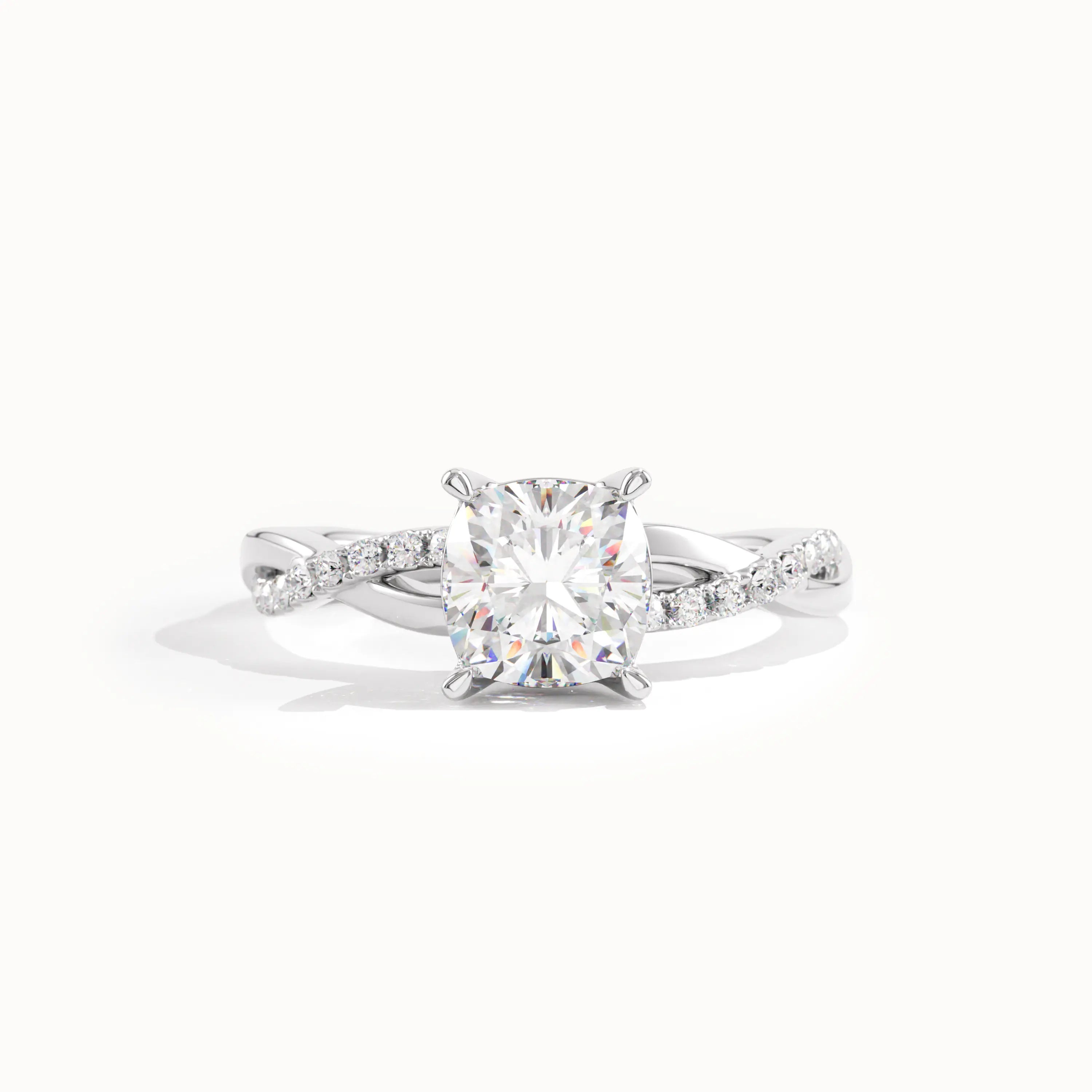 Cushion Lab Diamond Engagement Ring