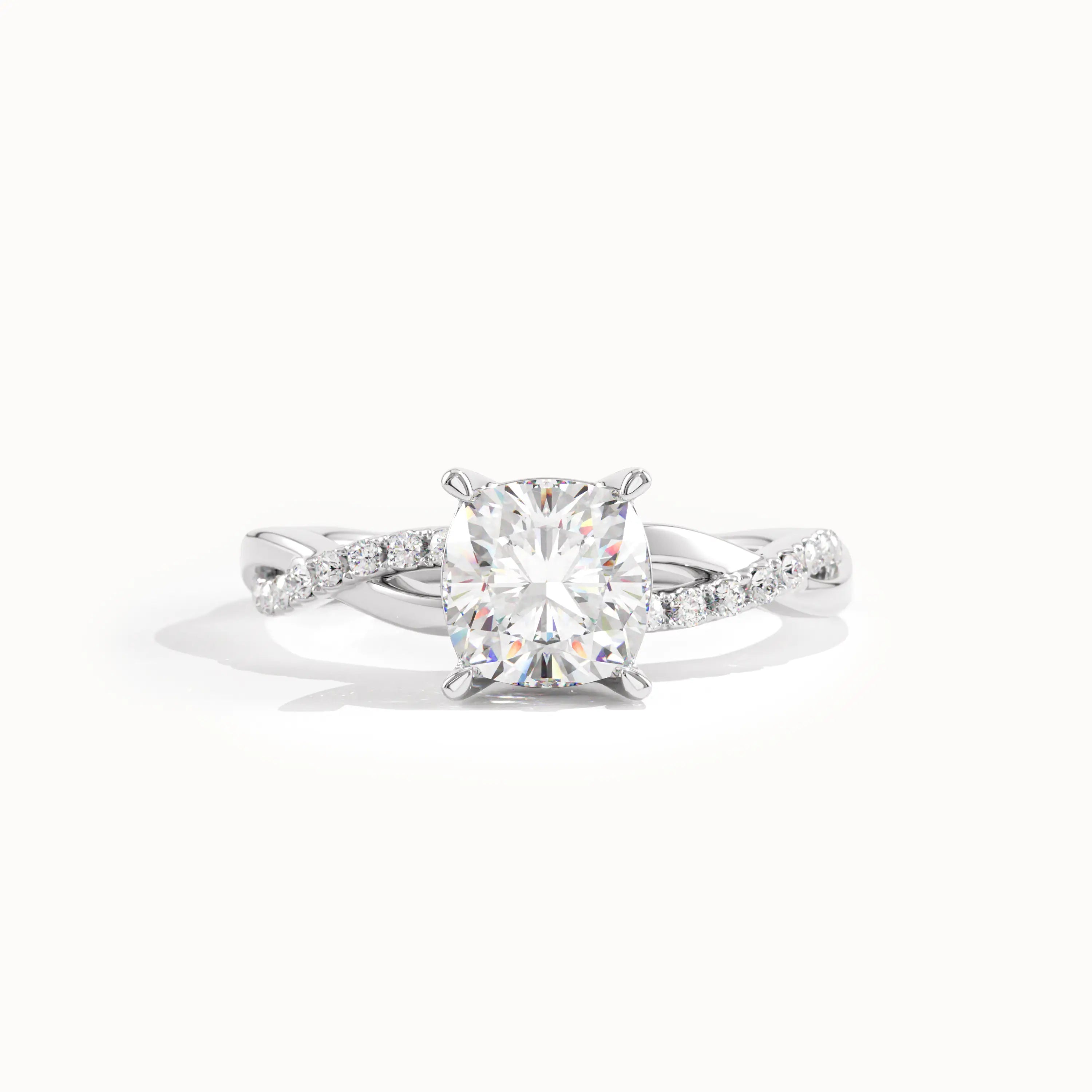 Cushion Lab Diamond Engagement Ring - BRENNMORE