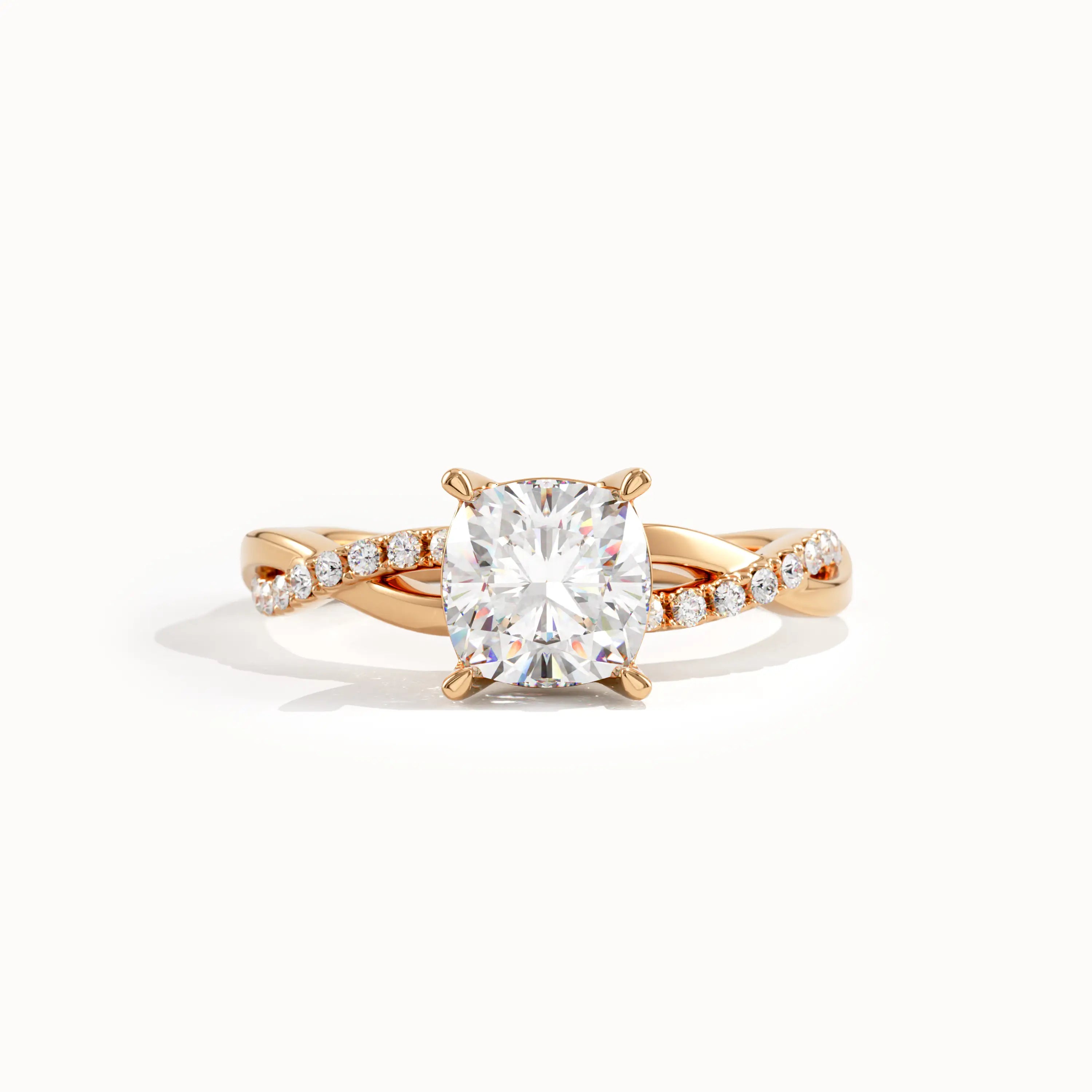 Cushion Lab Diamond Engagement Ring - BRENNMORE
