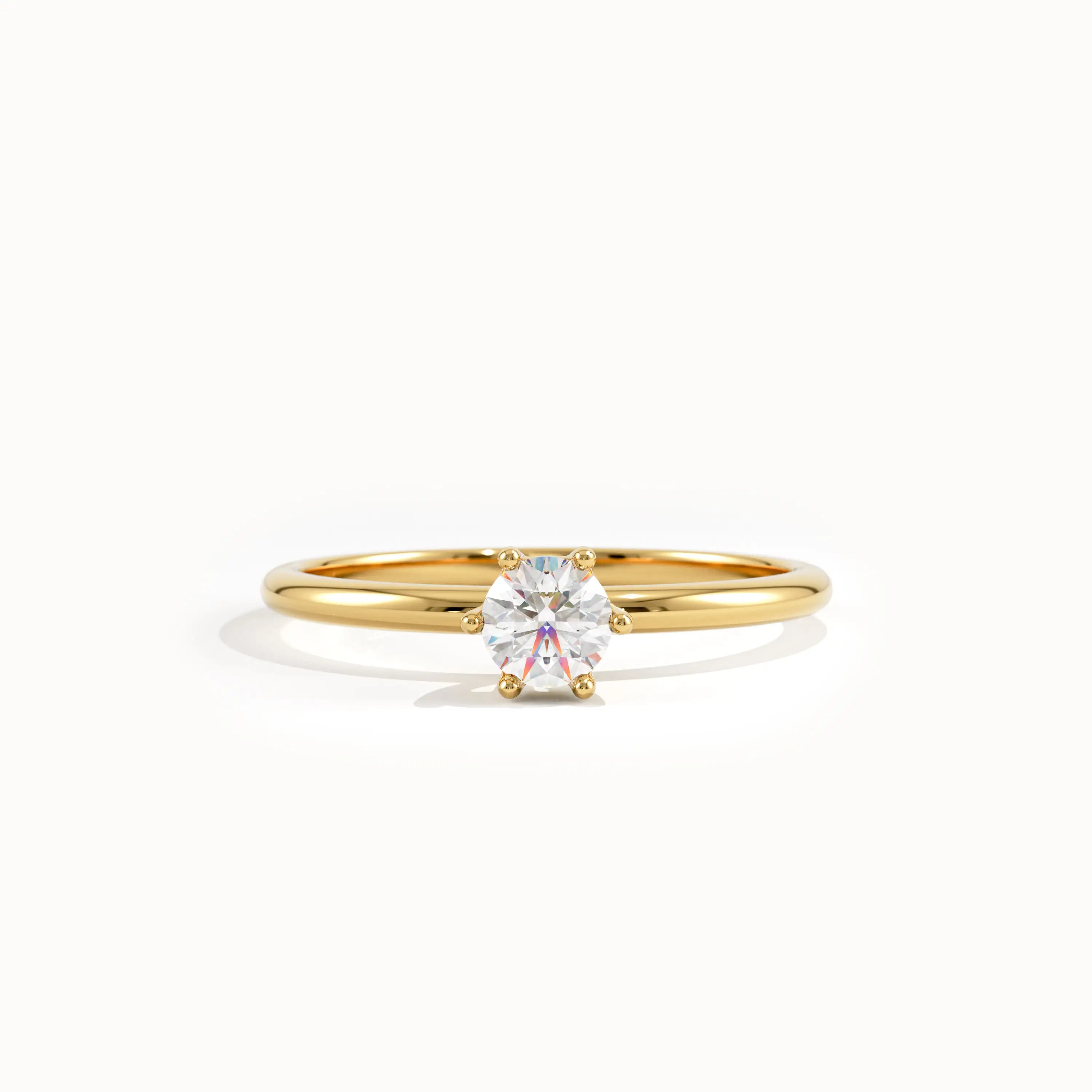 Tiny Lab Diamond Engagement Ring - BRENNMORE 