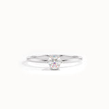 Tiny Lab Diamond Engagement Ring - BRENNMORE