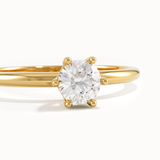 Tiny Lab Diamond Engagement Ring - BRENNMORE