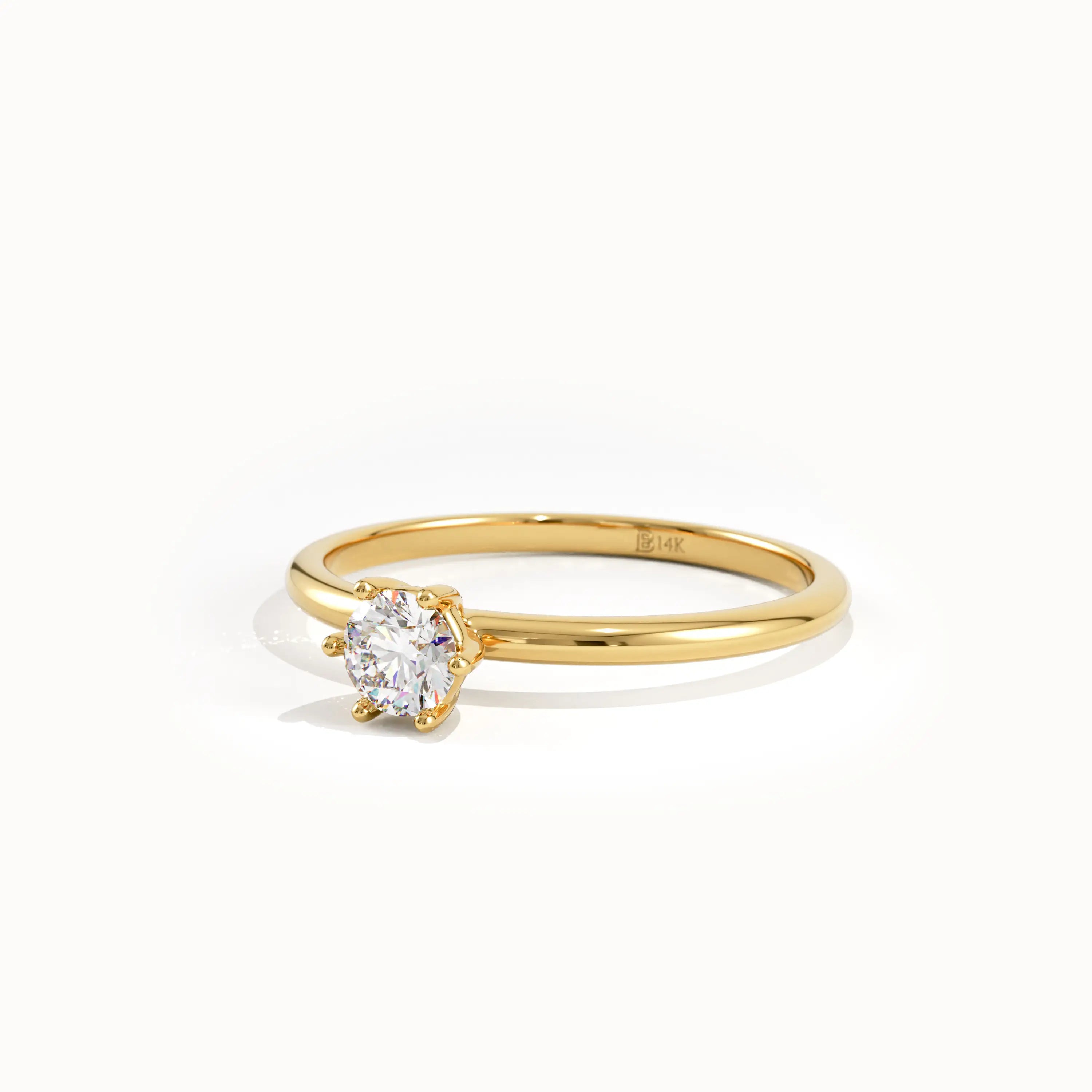 Tiny Lab Diamond Engagement Ring - BRENNMORE 