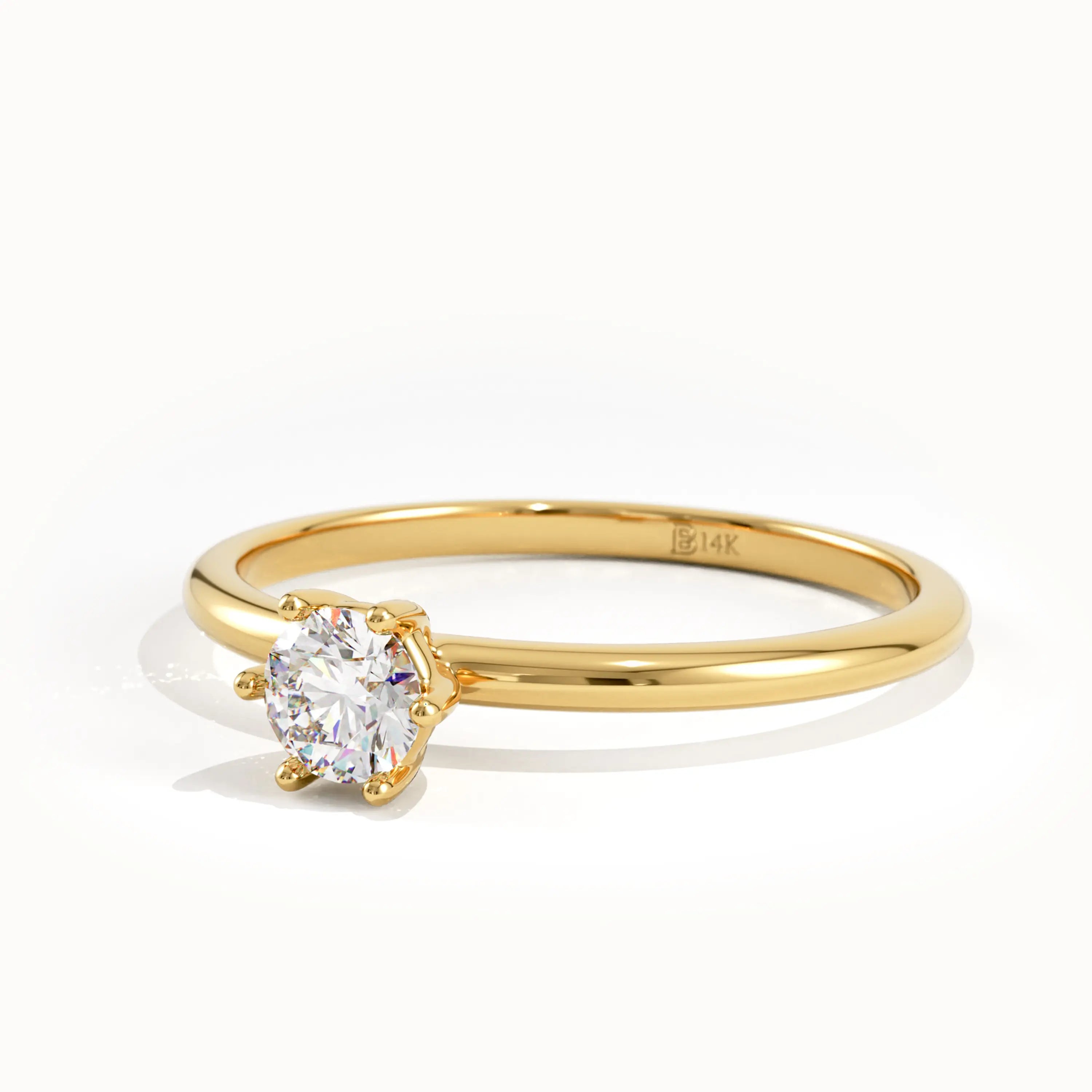 Tiny Lab Diamond Engagement Ring My Store