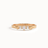 14k Solid Gold Lab Diamond Leaf Ring - BRENNMORE
