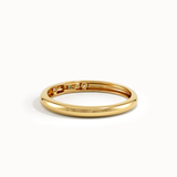 14k Solid Gold Emerald Wedding Band - BRENNMORE