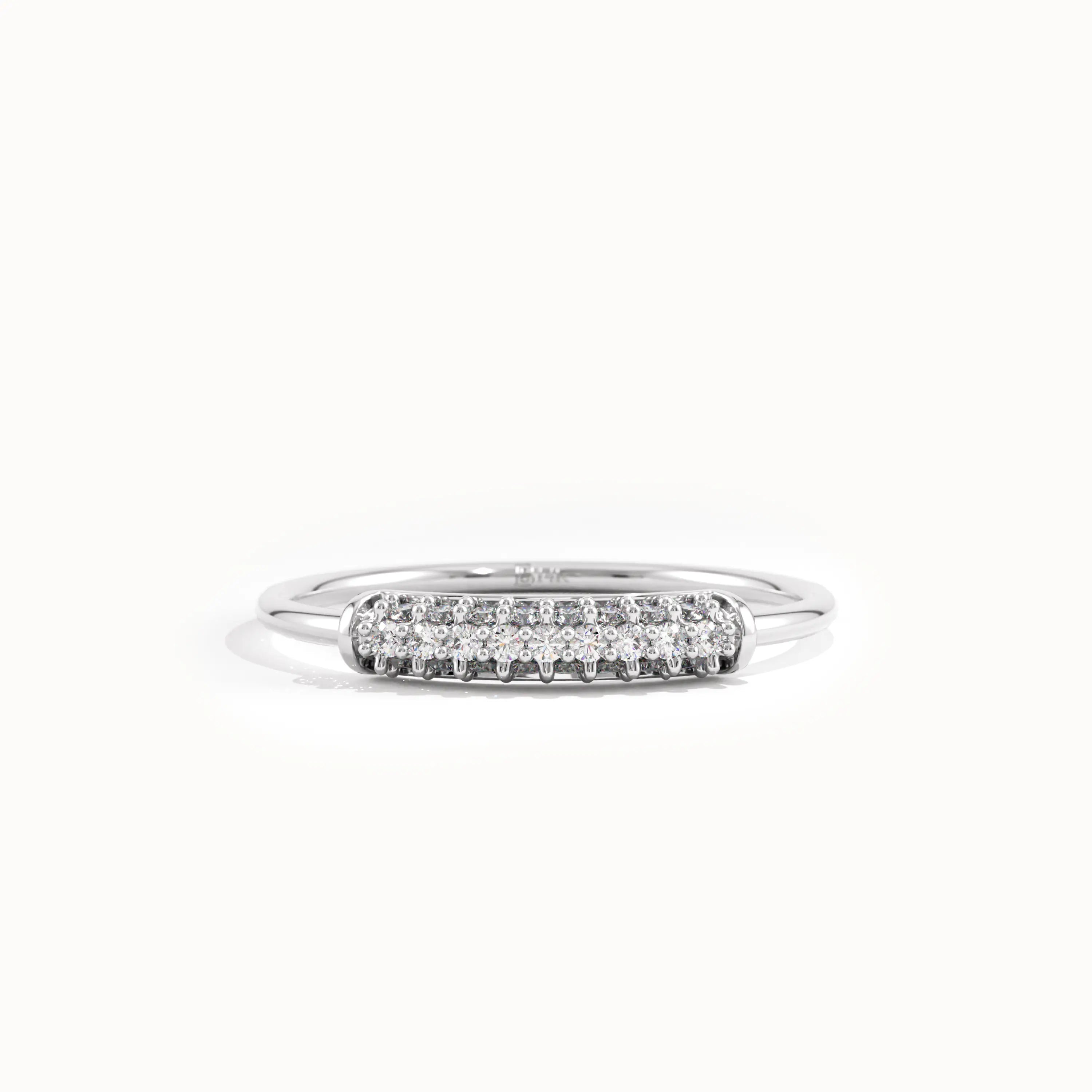 14k Solid Gold Lab Diamond Pinky Ring - BRENNMORE
