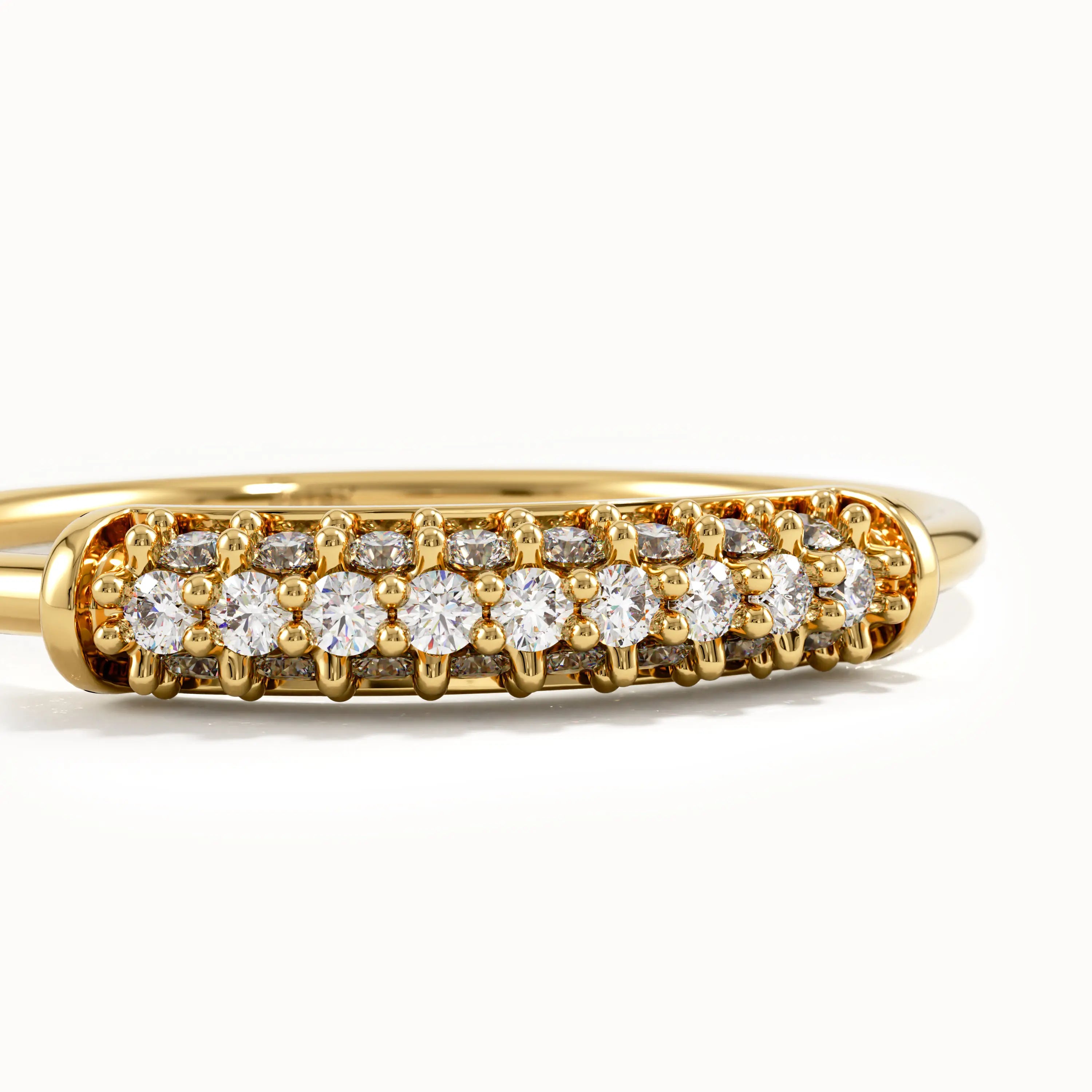 14k Solid Gold Lab Diamond Pinky Ring - BRENNMORE 