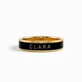 Personalized Enamel Custom Name Ring