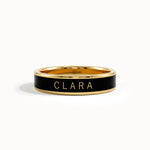 Personalized Enamel Custom Name Ring - BRENNMORE 