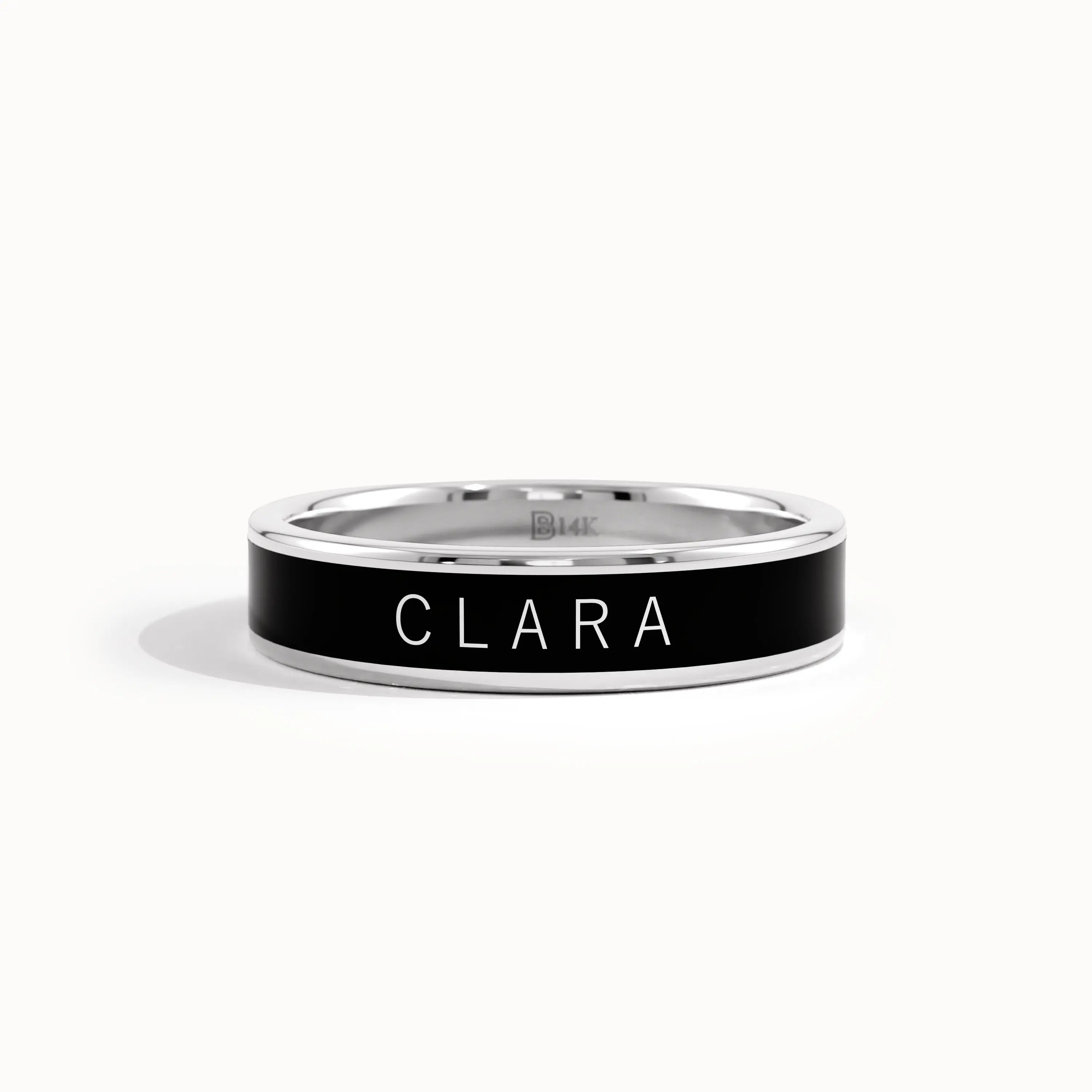 Personalized Enamel Custom Name Ring