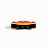 Personalized Enamel Custom Name Ring - BRENNMORE 