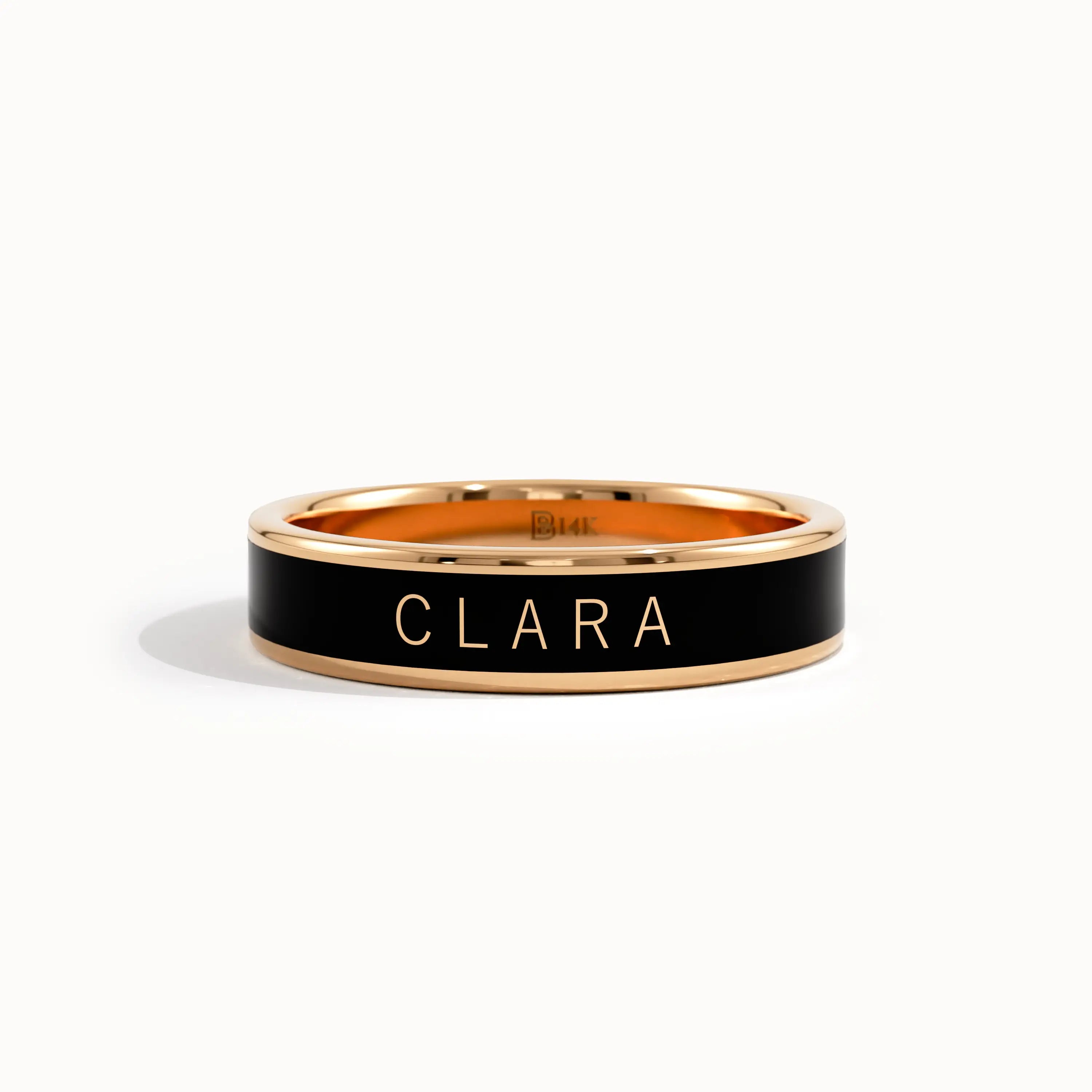 Personalized Enamel Custom Name Ring - BRENNMORE 