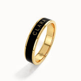 Personalized Enamel Custom Name Ring - BRENNMORE 