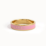 Personalized Enamel Custom Name Ring - BRENNMORE 