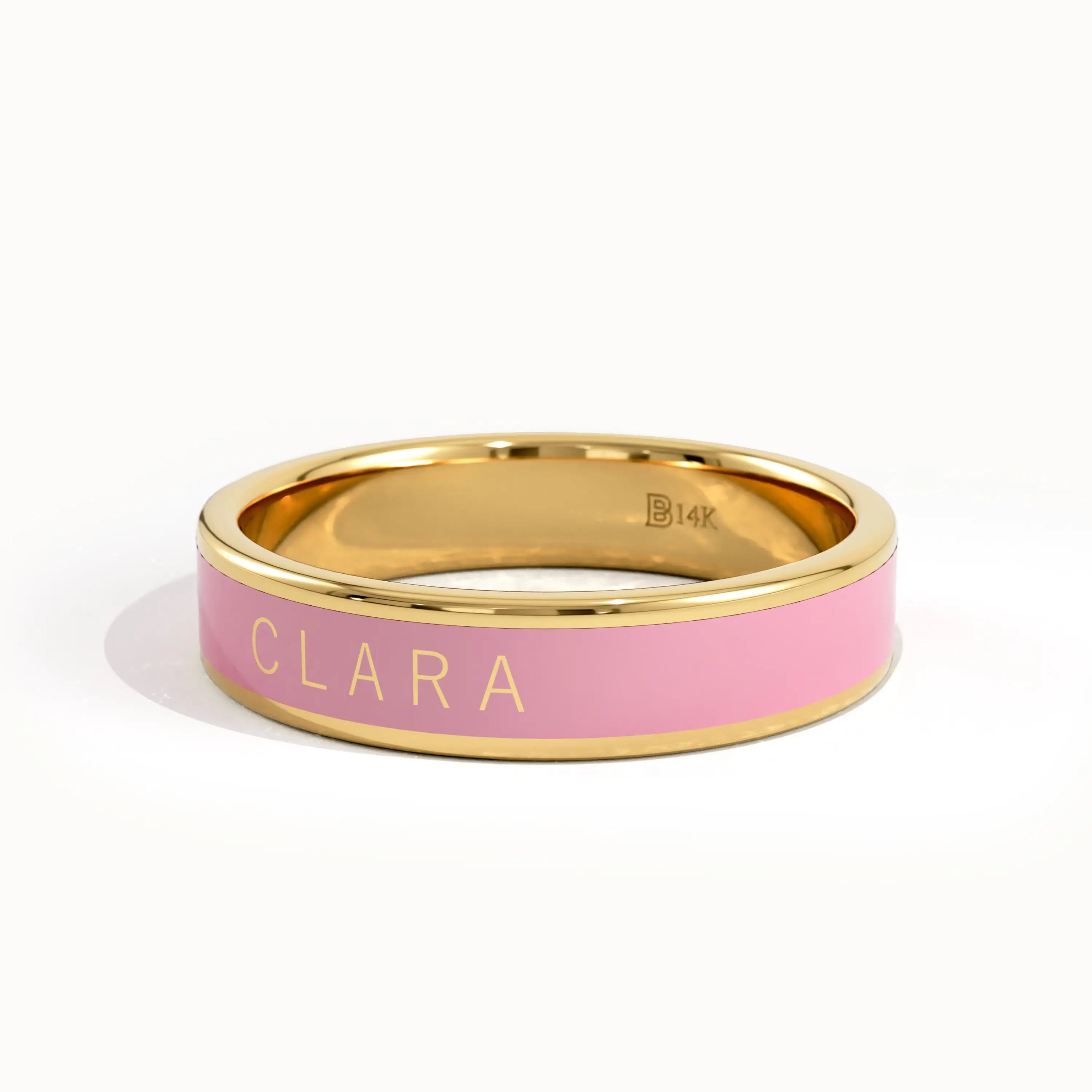 Personalized Enamel Custom Name Ring - BRENNMORE