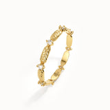 Wheat Wedding Ring in Gold
