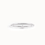 14k Solid Gold Tiny Lab Diamond Ring - BRENNMORE