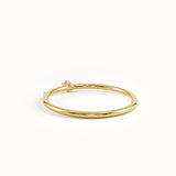 14k Solid Gold Tiny Lab Diamond Ring - BRENNMORE
