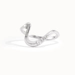 14K Solid Gold Deep Curved Wedding Band - BRENNMORE 