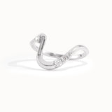 14K Solid Gold Deep Curved Wedding Band - BRENNMORE 