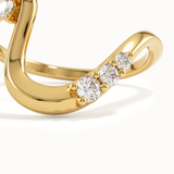 14K Gold Deep Curved Wedding Ring - BRENNMORE