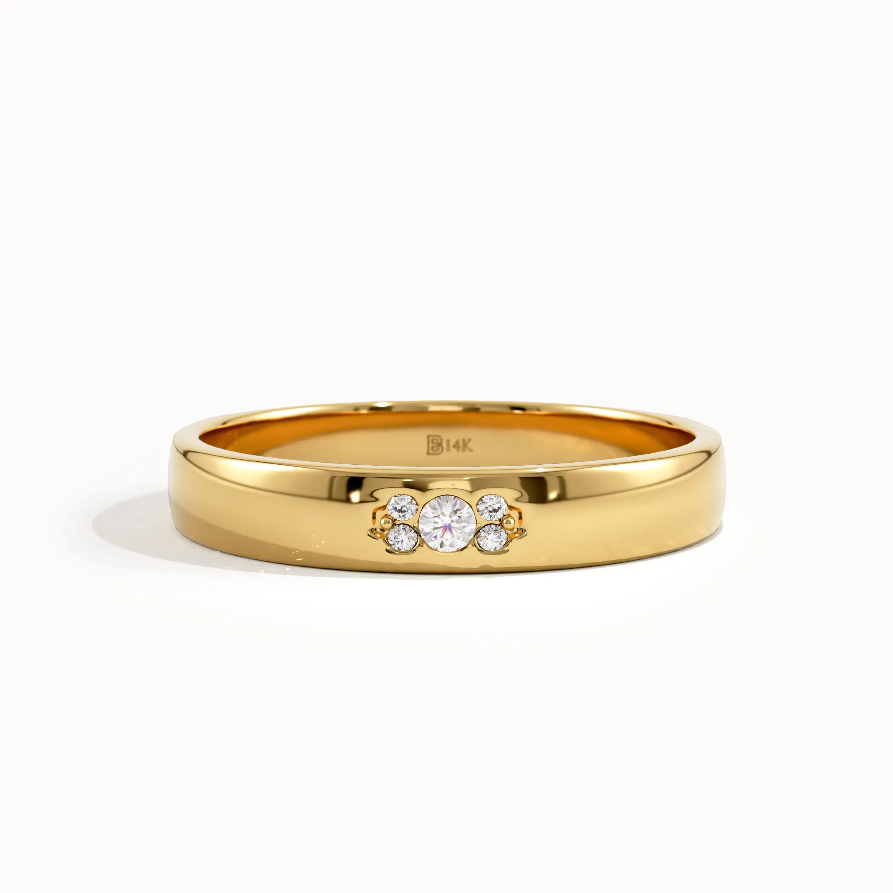 Cluster Lab Diamond Wedding Band - BRENNMORE 