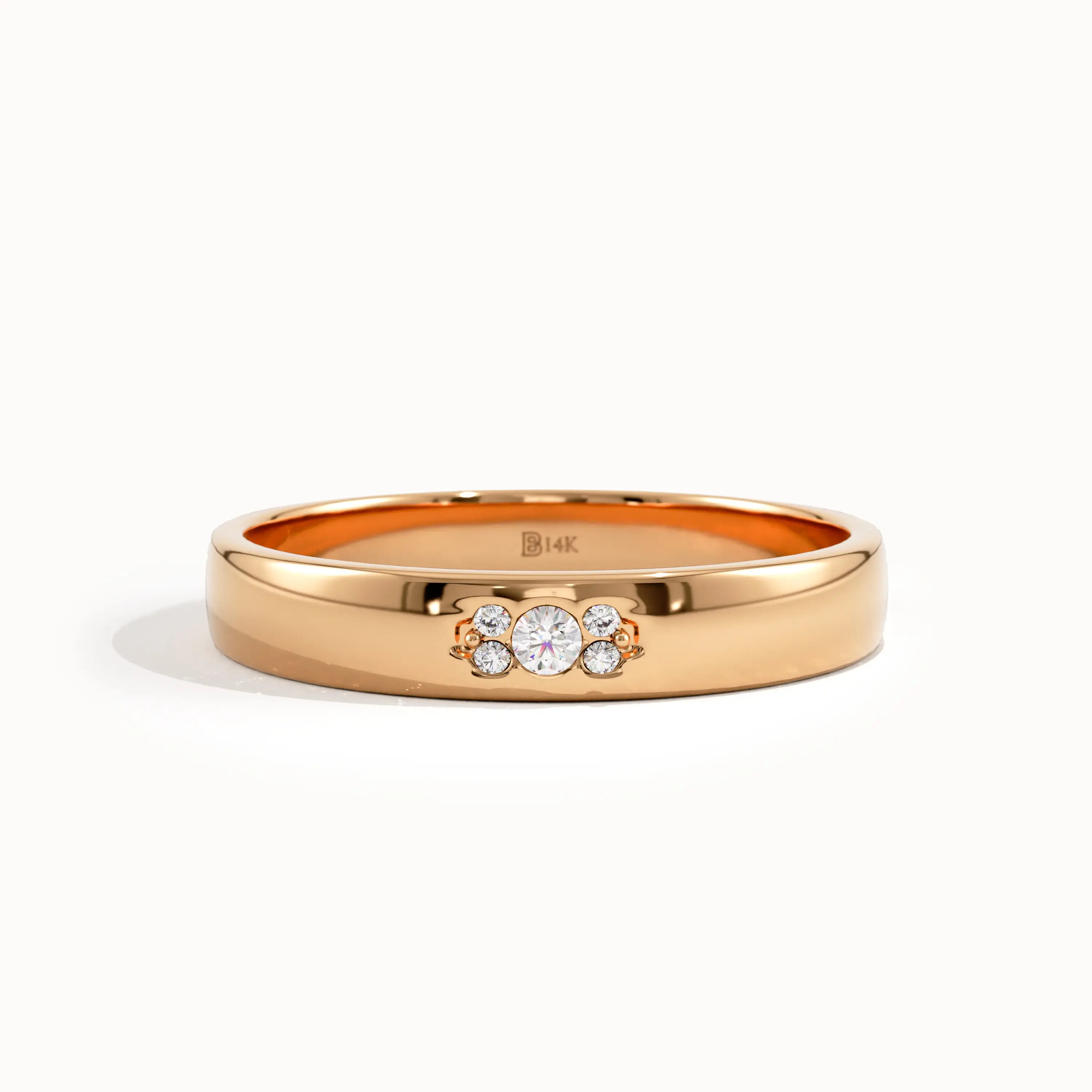 Cluster Lab Diamond Wedding Band - BRENNMORE 