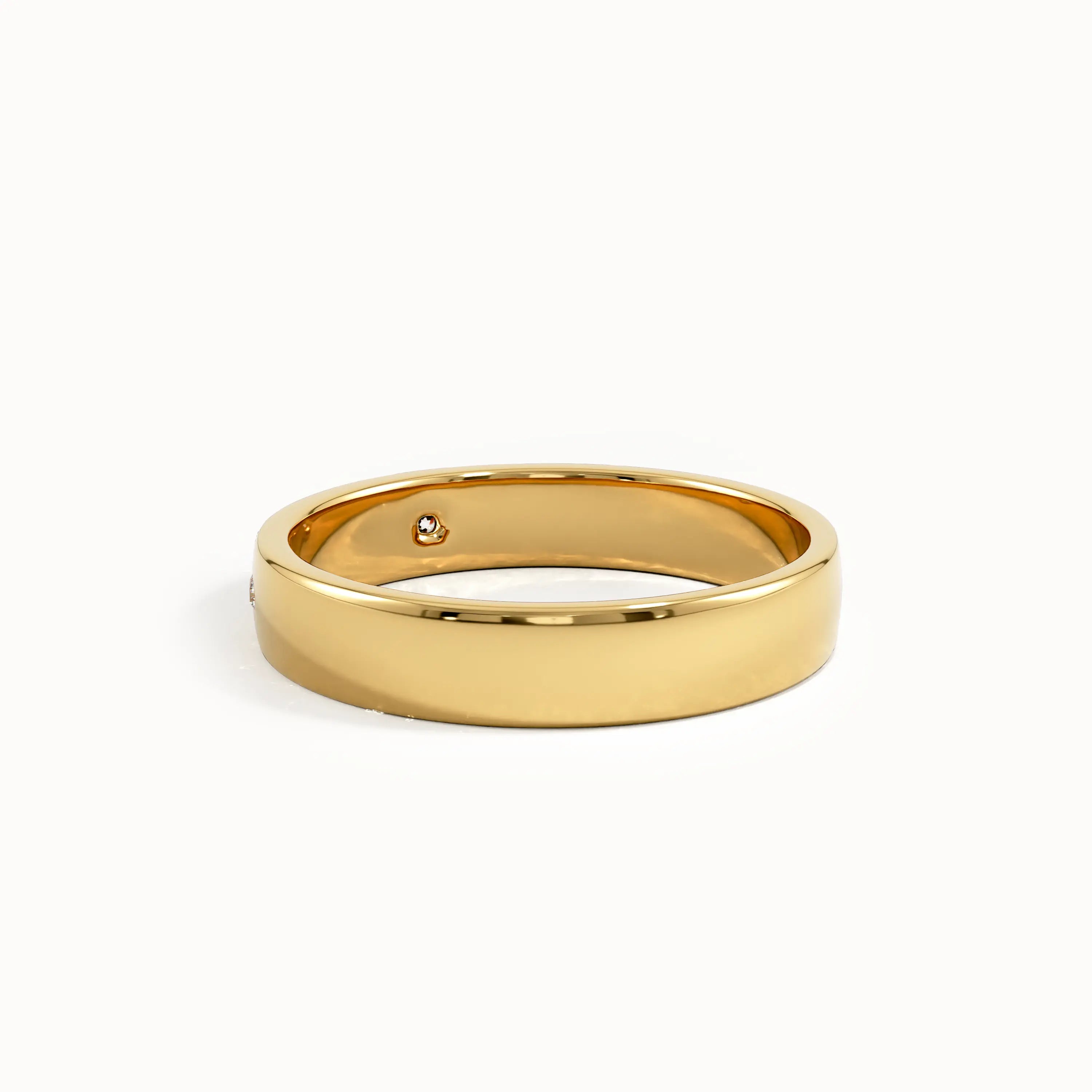 Pave Lab Diamond Wedding Band - BRENNMORE 