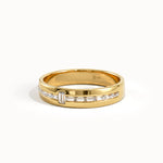 Channel Set Lab Diamond Wedding Band - BRENNMORE 