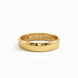 Channel Set Lab Diamond Wedding Band - BRENNMORE 