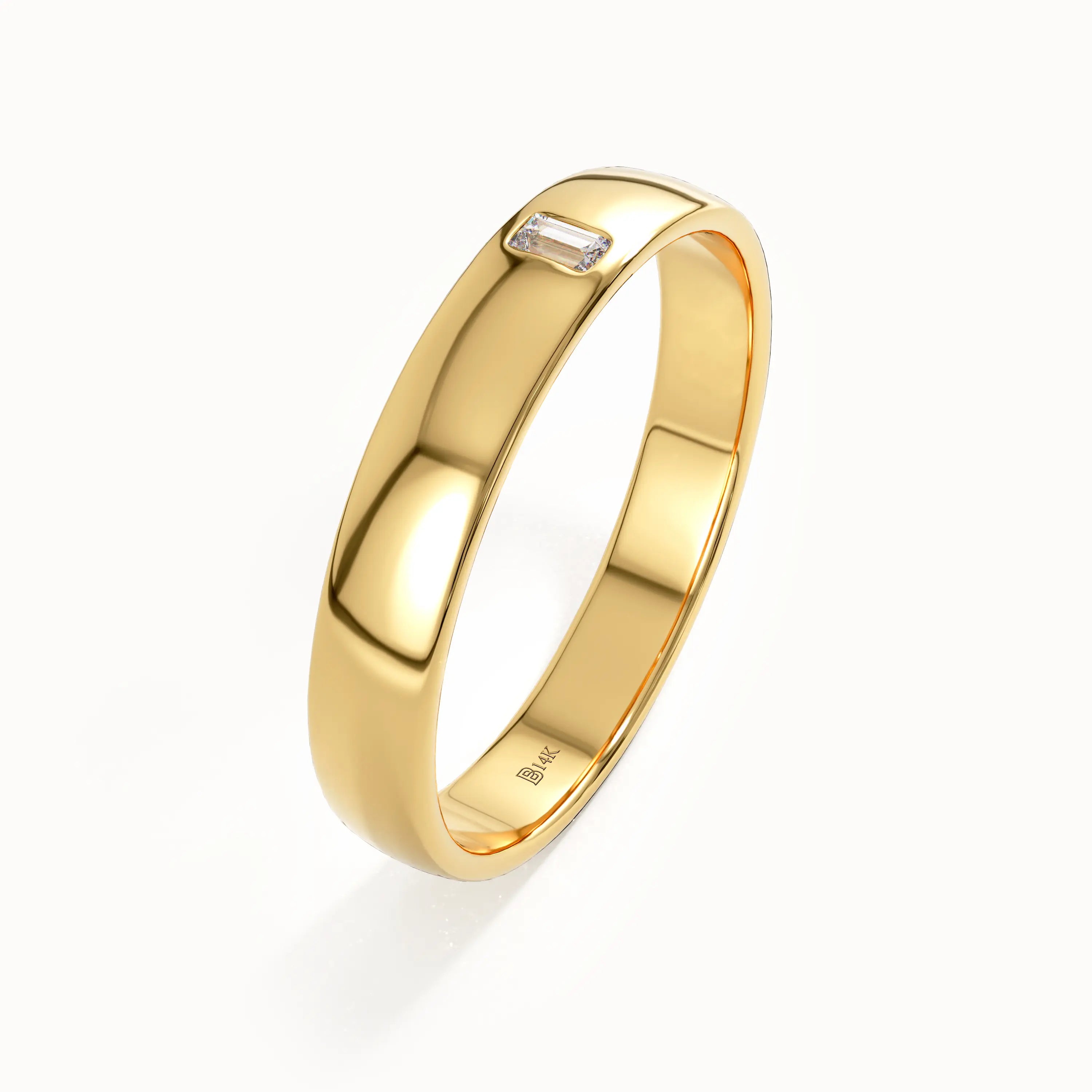 Lab Diamond Baguette Wedding Band - BRENNMORE