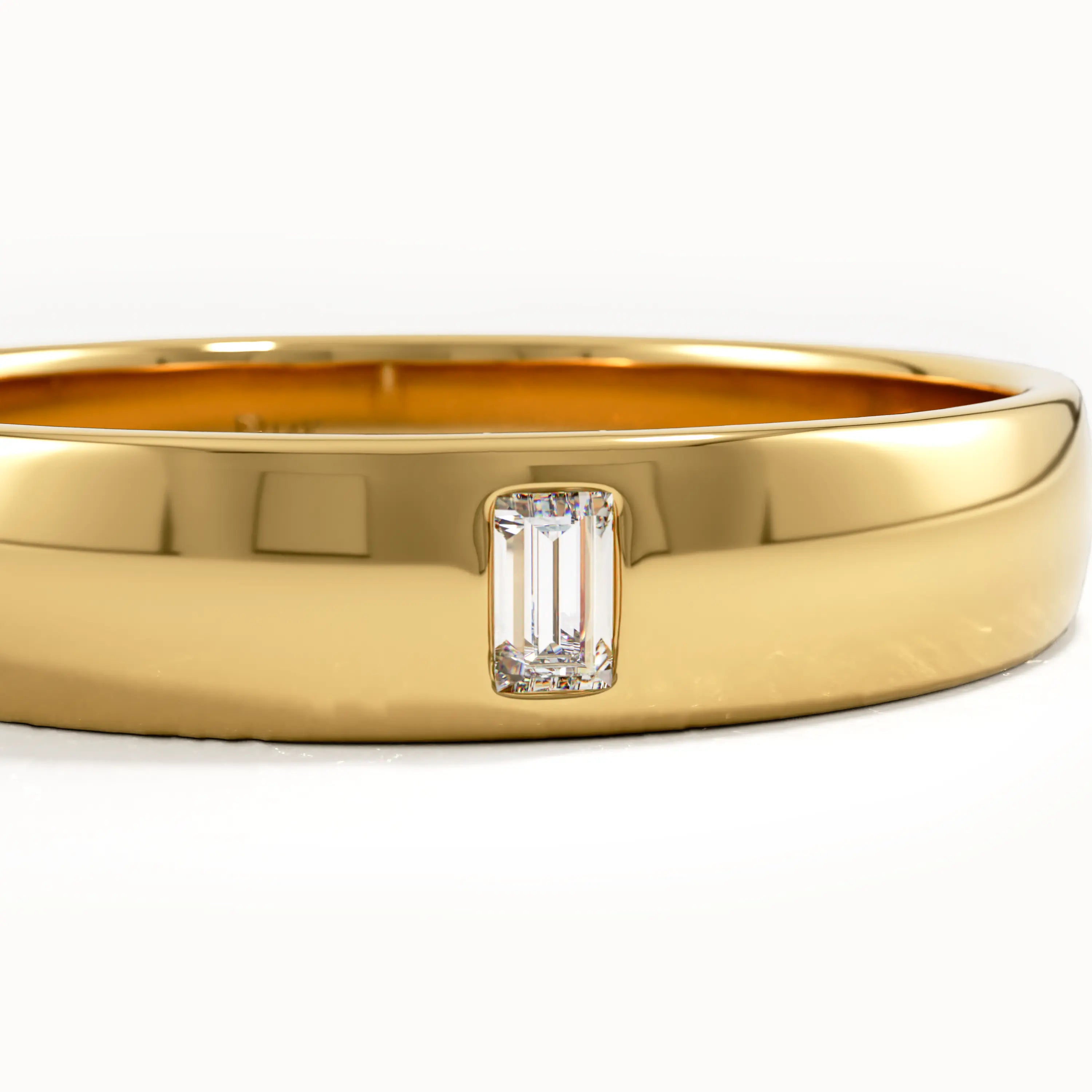 Lab Diamond Baguette Wedding Band - BRENNMORE 