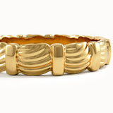 Wave Patterned Wedding Band