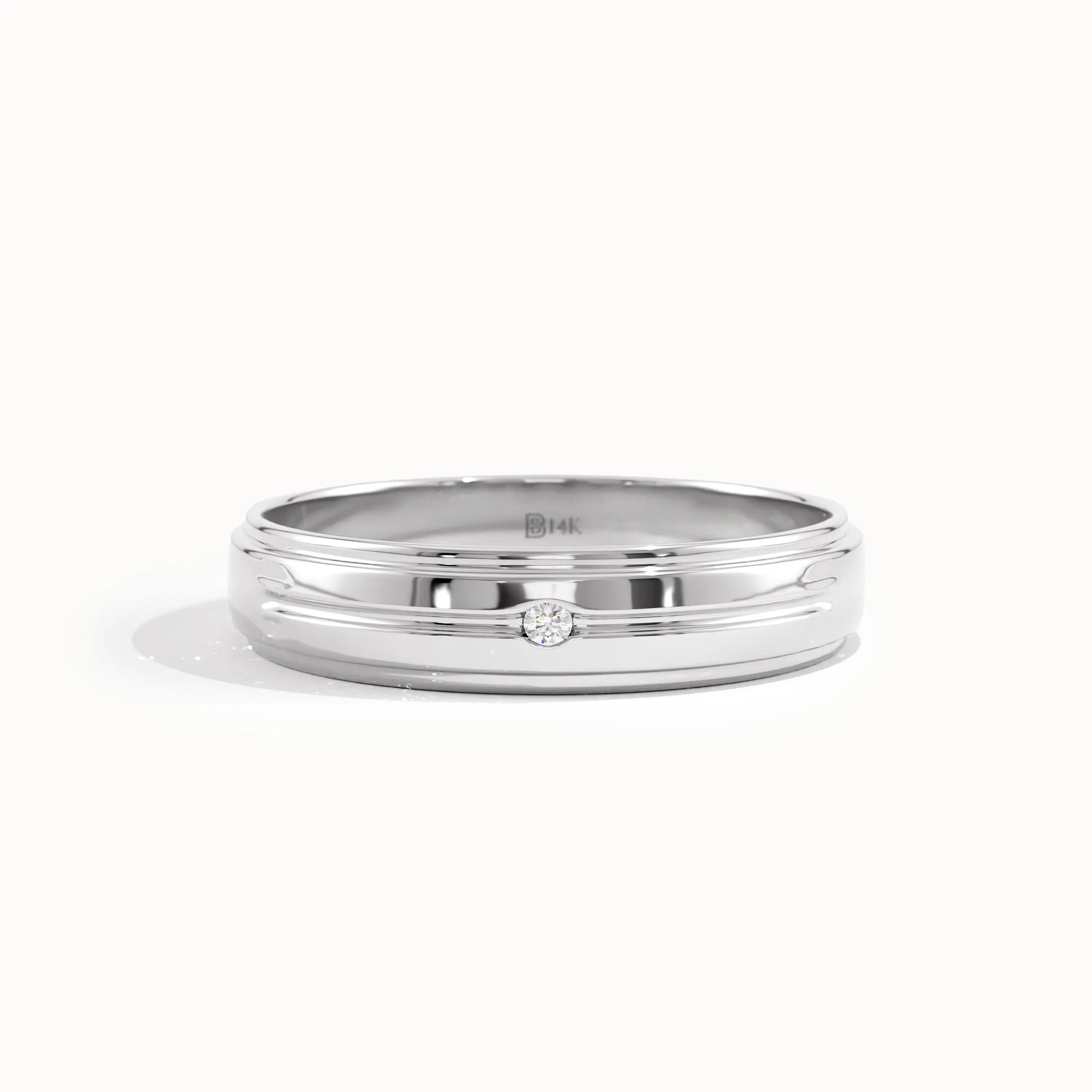 Solo Lab Diamond Wedding Band Unisex