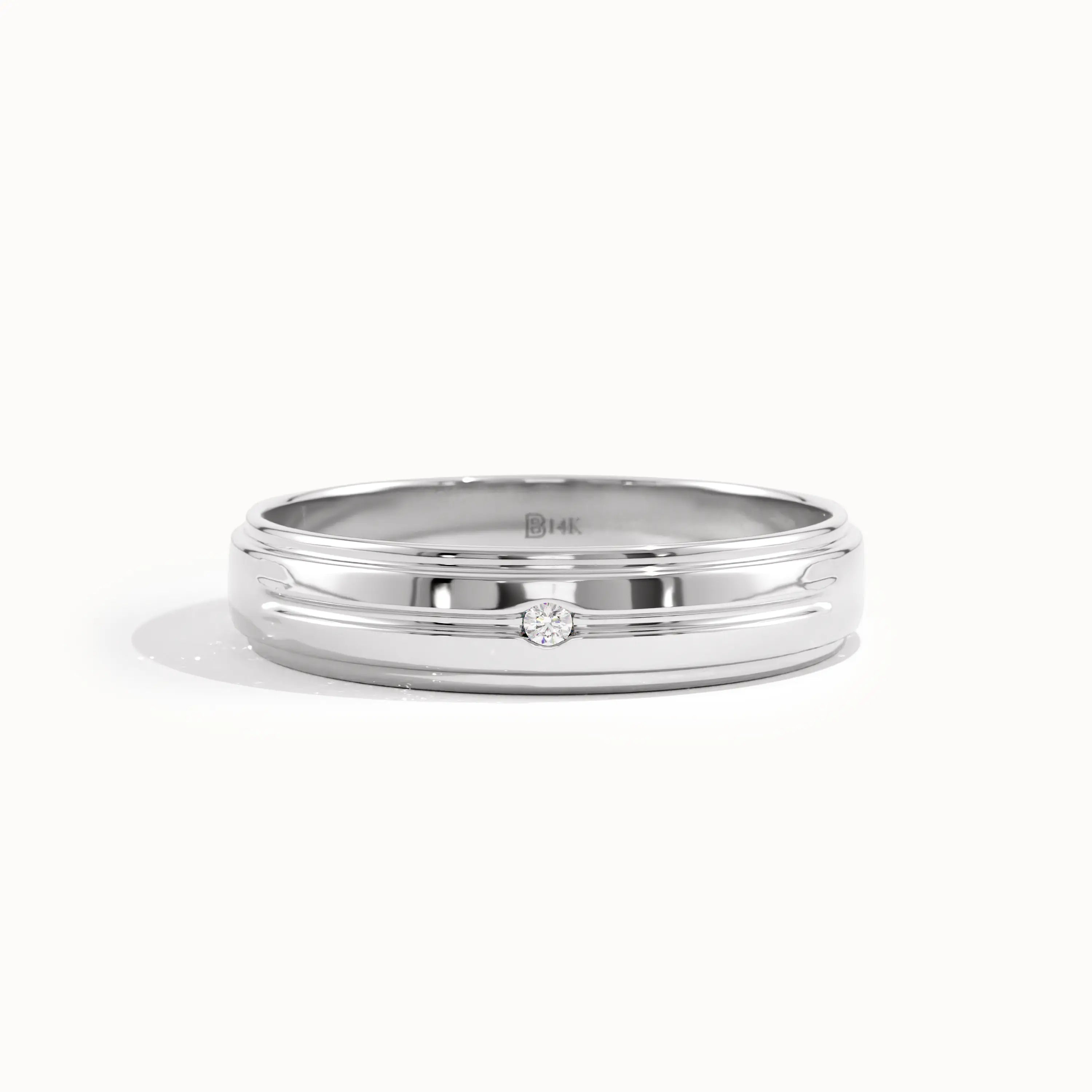 Solo Lab Diamond Wedding Band Unisex - BRENNMORE