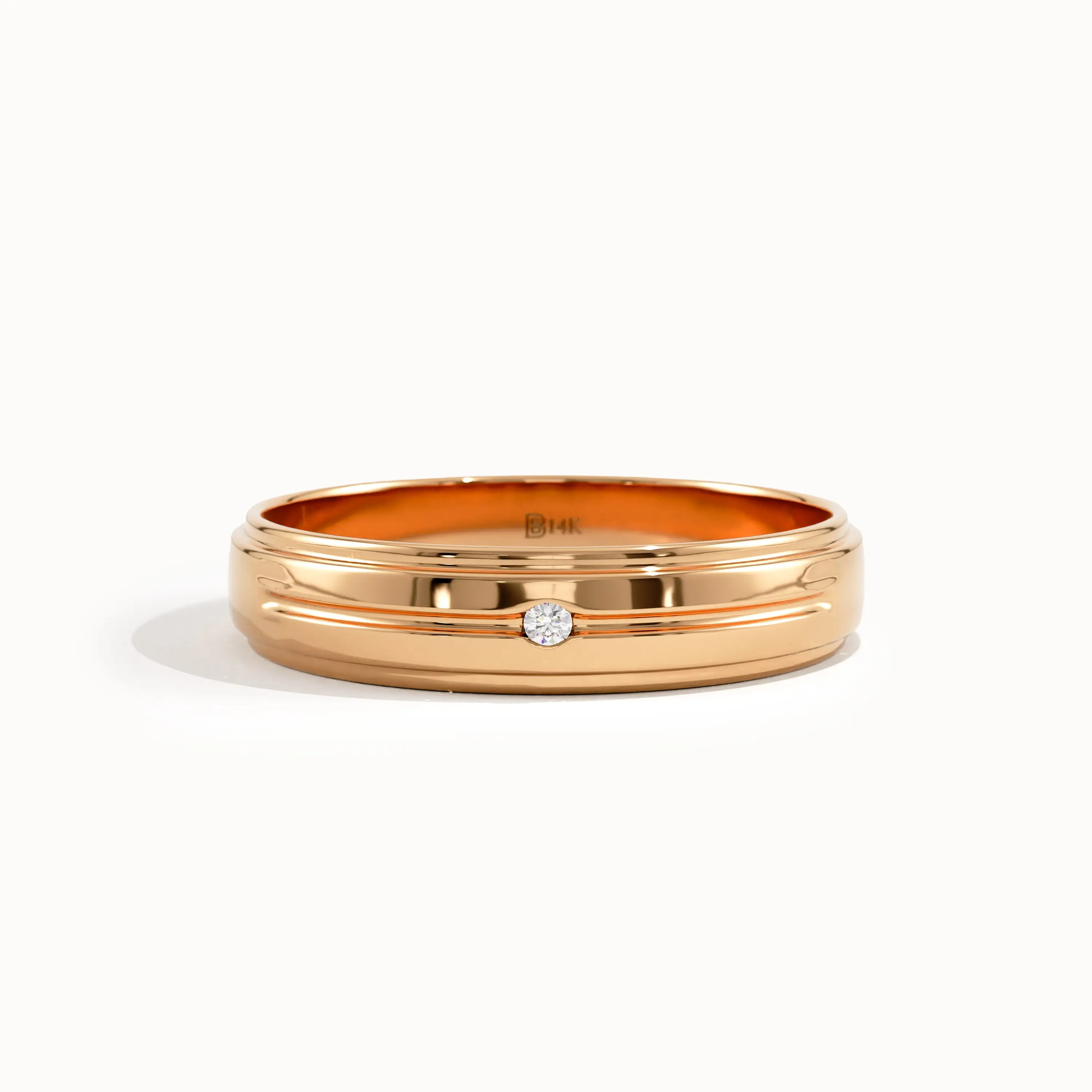 Solo Lab Diamond Wedding Band Unisex - BRENNMORE