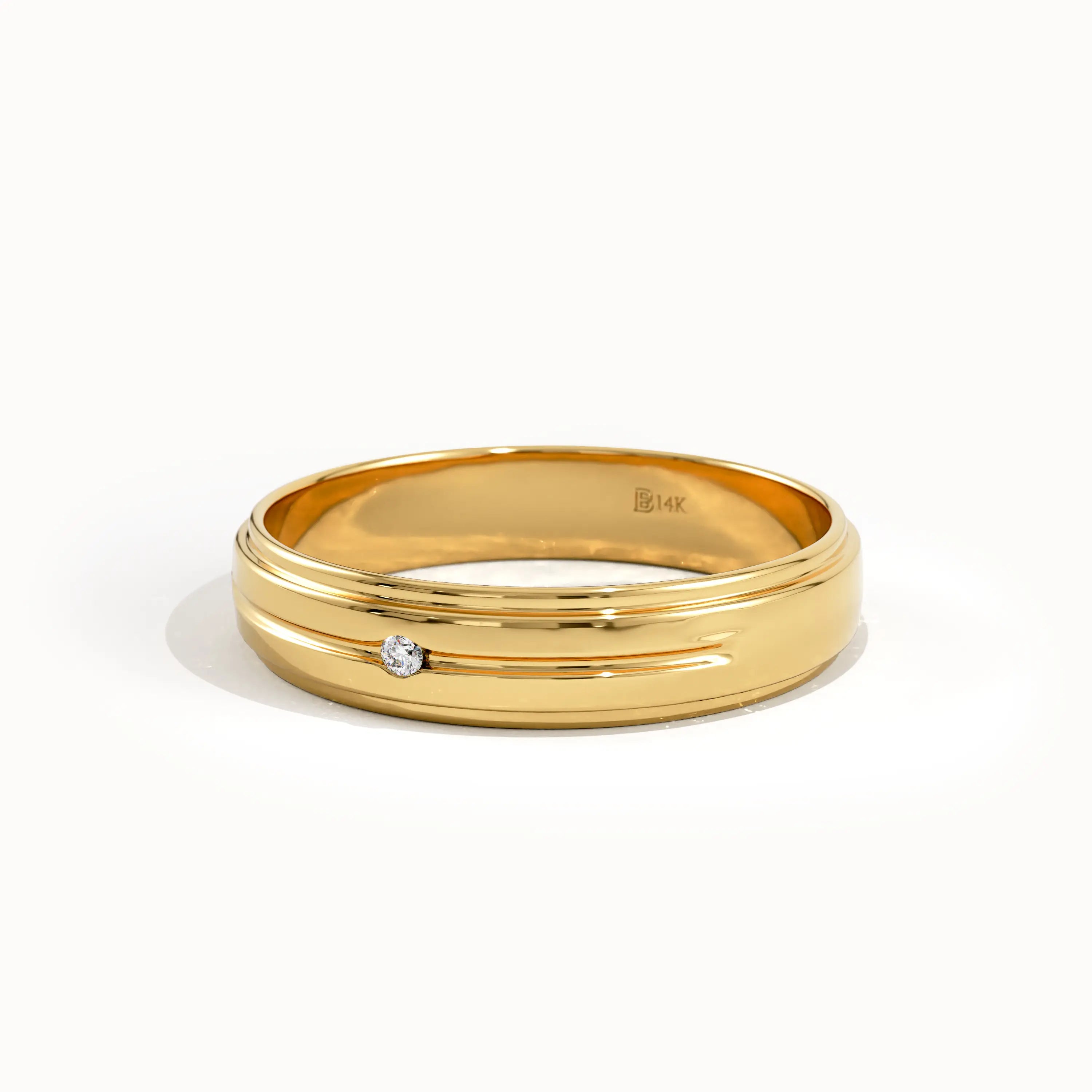 Solo Lab Diamond Wedding Band Unisex - BRENNMORE 
