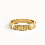 Wavy Pattern Wedding Band