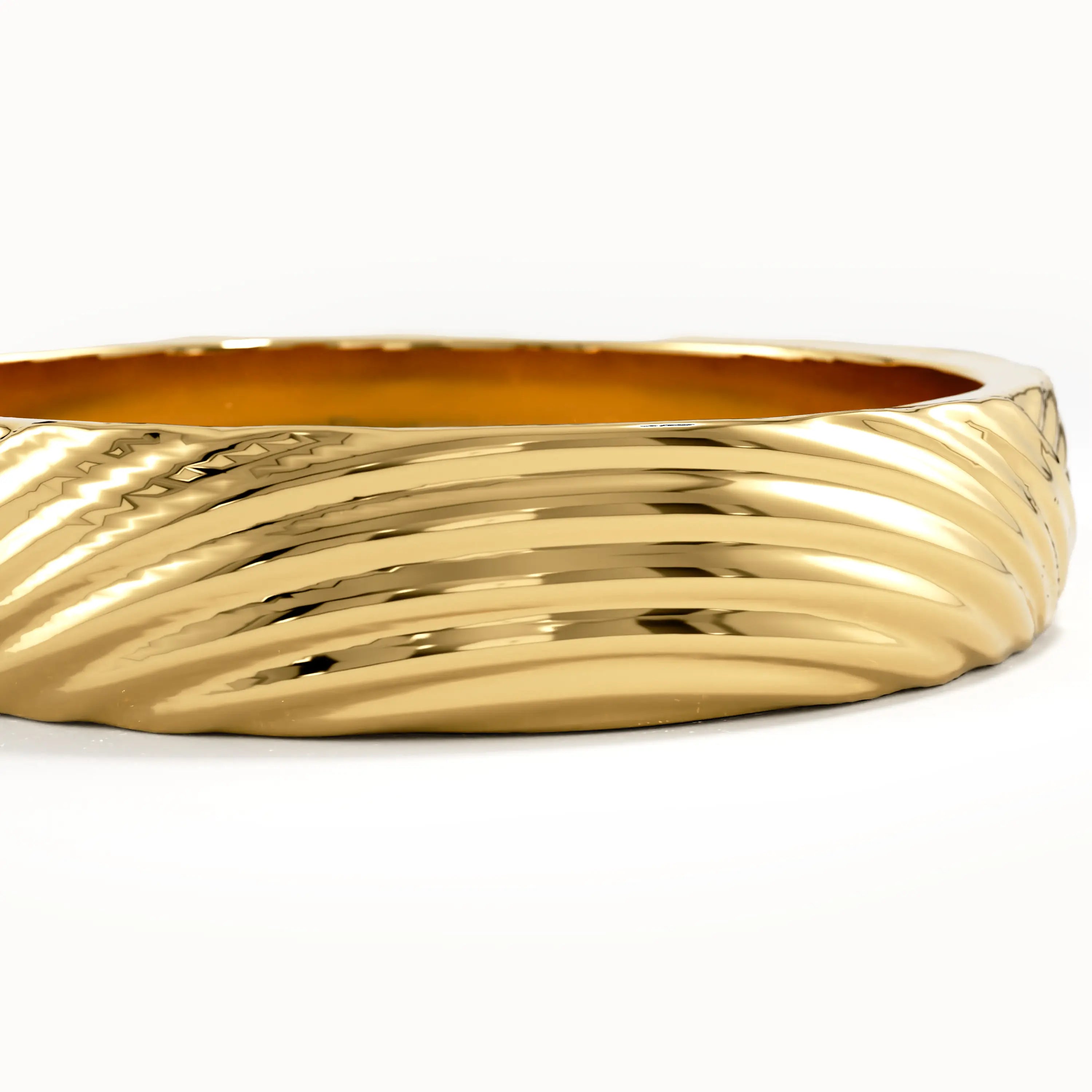 Wavy Pattern Wedding Band - BRENNMORE 