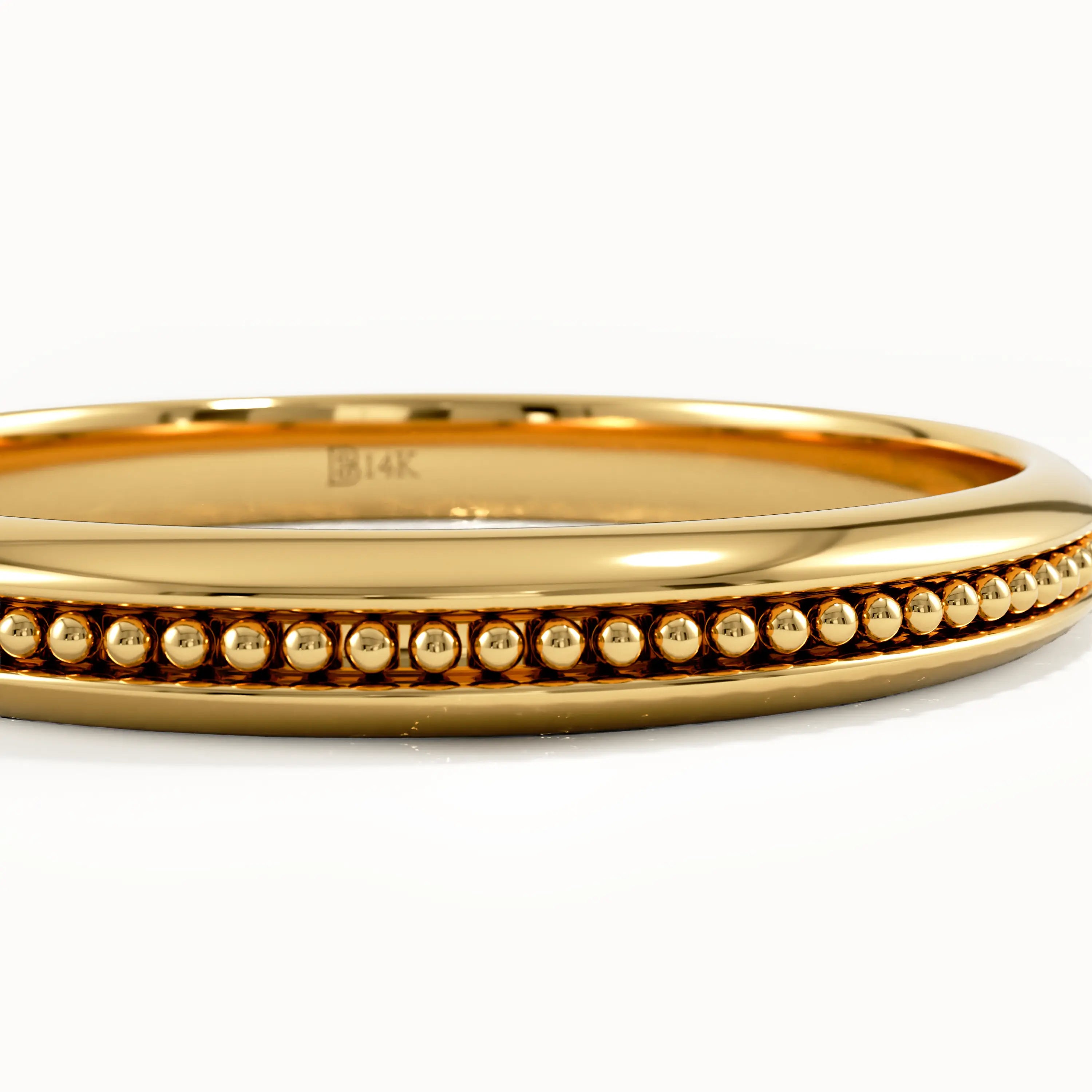 Milgrain Wedding Band for Women - BRENNMORE 