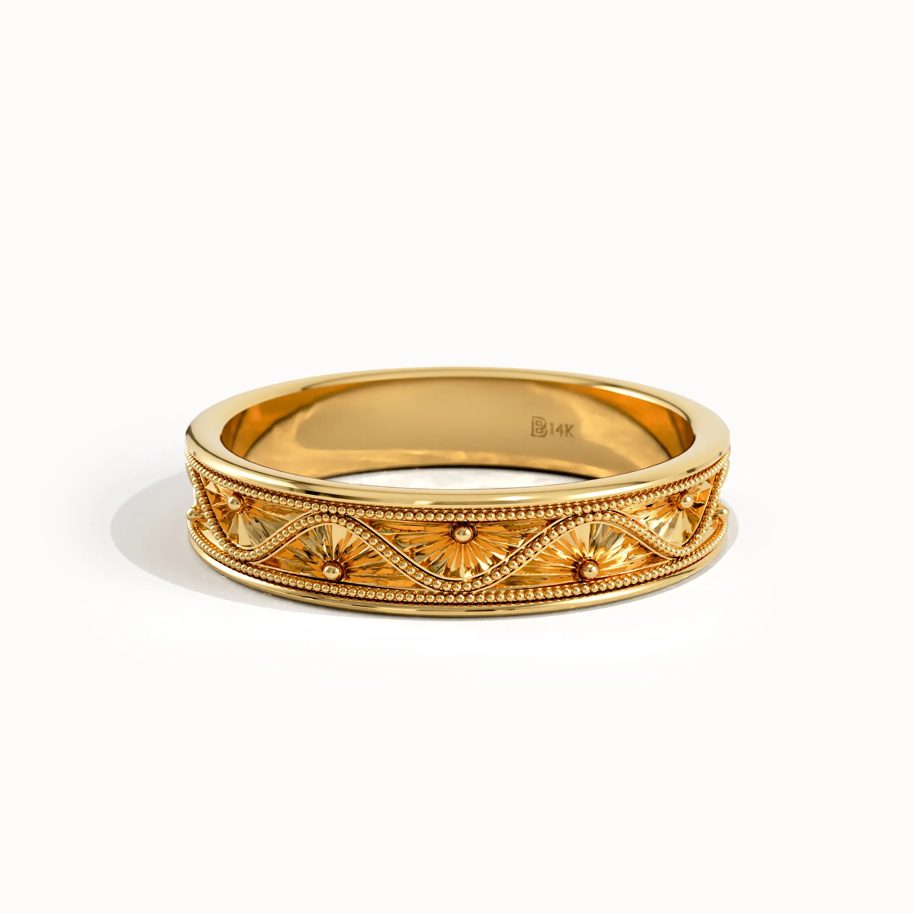Vintage Style Wedding Band for Women - BRENNMORE 