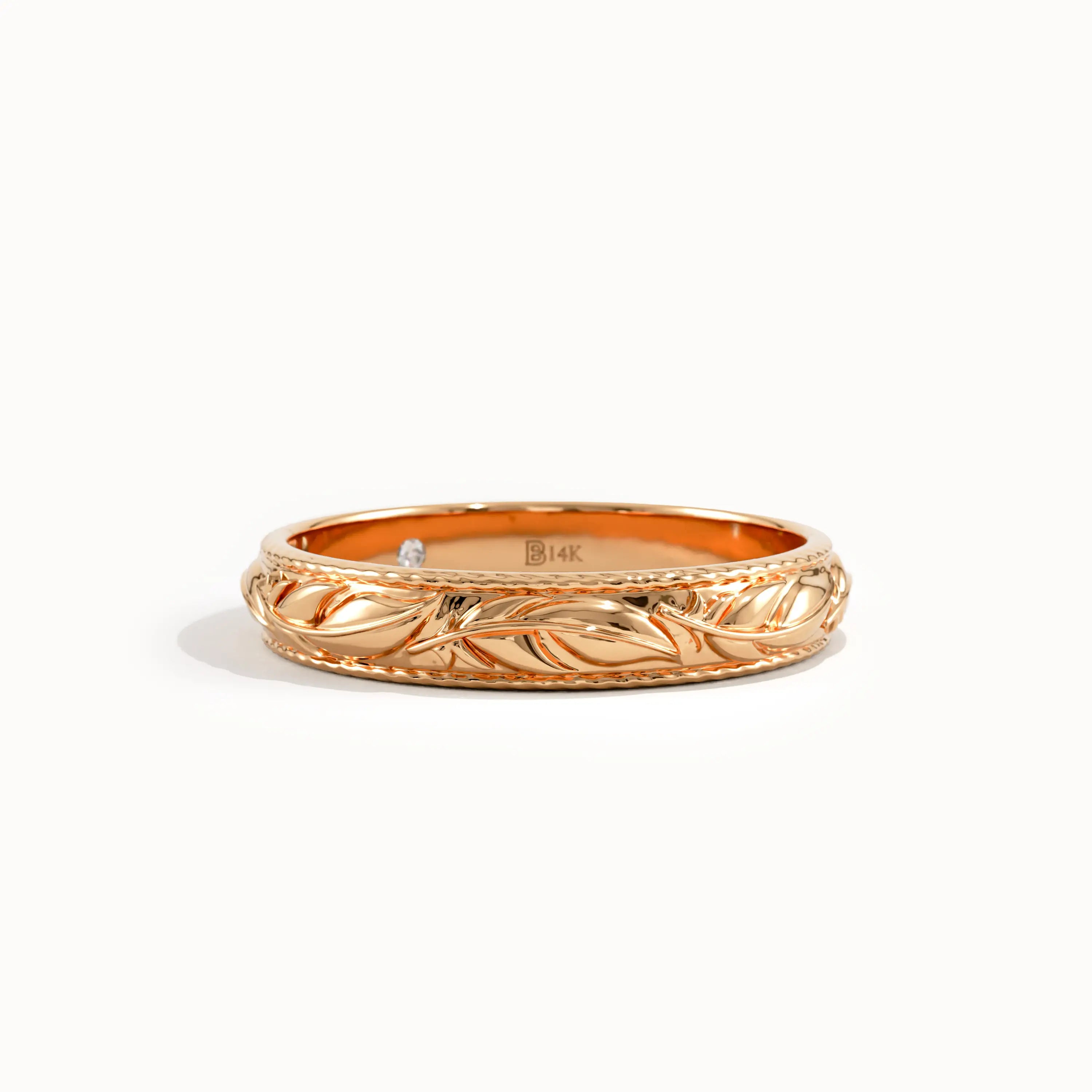 Floral Wedding Band for Women - BRENNMORE