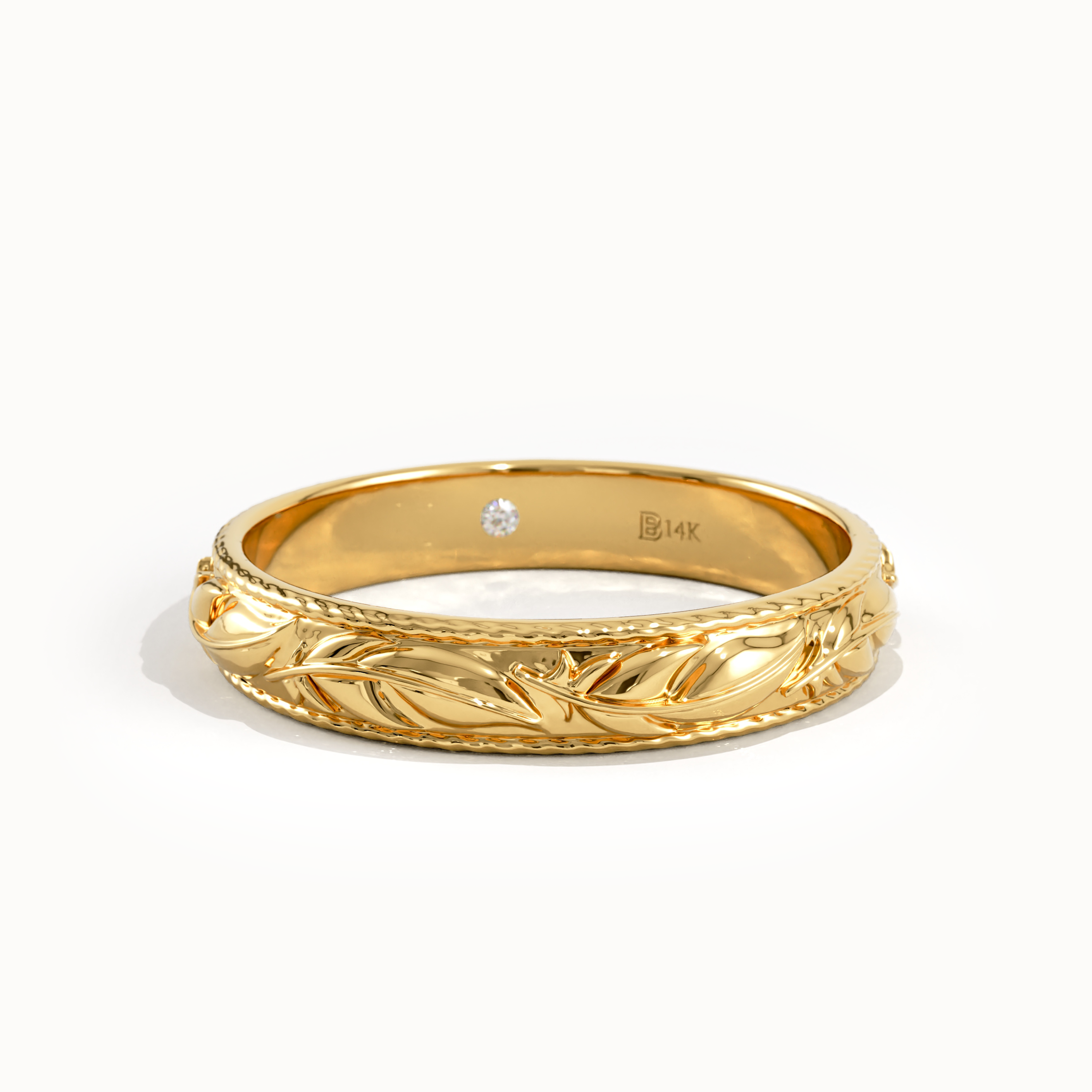 Floral Wedding Band for Women - BRENNMORE