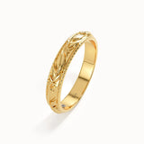 Floral Wedding Band for Women
