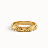 Floral Wedding Band for Women - BRENNMORE 