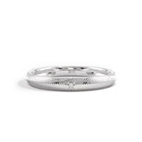 Textured Gold Wedding Band Women - BRENNMORE