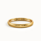Textured Gold Wedding Band Women - BRENNMORE 