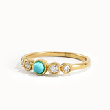 Dainty Turquoise Pinky Ring for Women