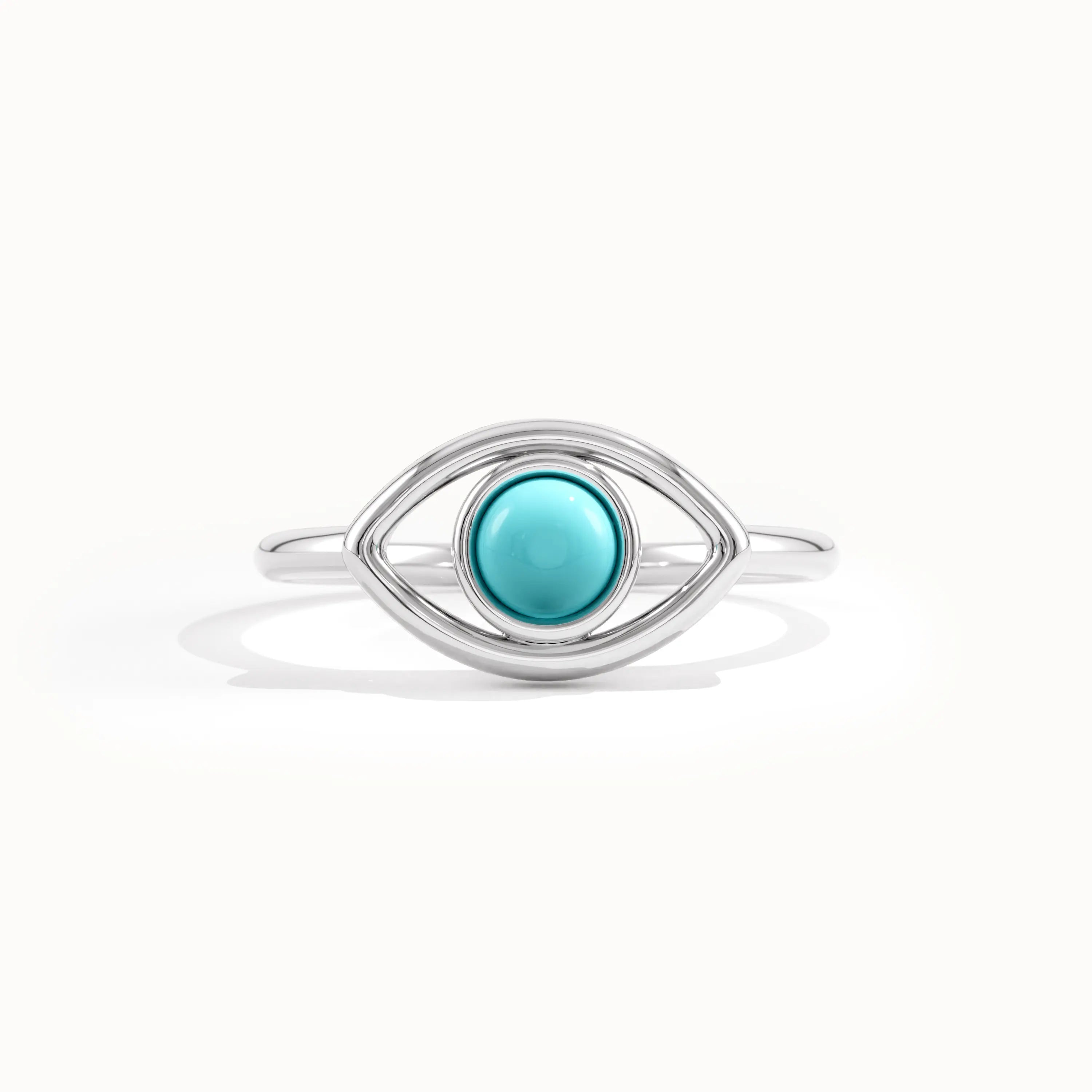 Turquoise Evil Eye Ring for Women